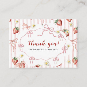 Watercolor baroque flowers baby showEnclosure Card