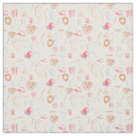 Watercolor Baseball Fabric