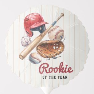 Watercolor Baseball Gear Balloon
