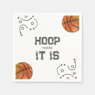 Watercolor Basketball Paper Napkins