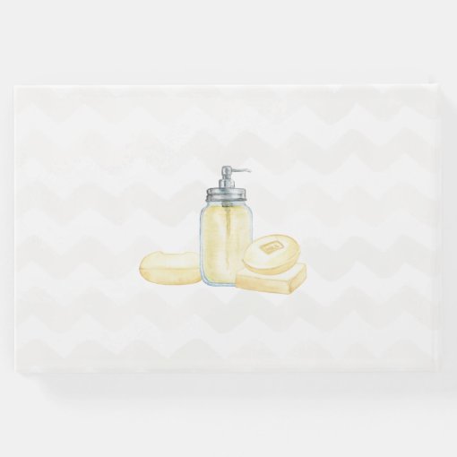 Watercolor Bathroom Guest Book Zazzle