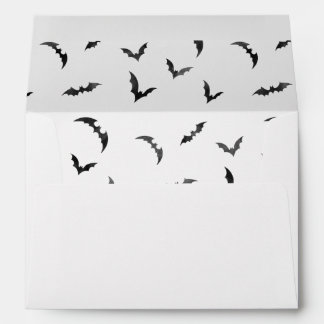 Watercolor Bats Halloween Envelope