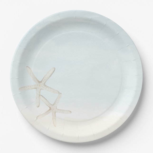 Watercolor Beach Bachelorette Party Weekend Paper Plates (Front)