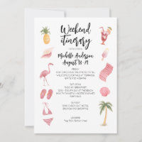 Watercolor Beach Birthday Weekend Itinerary