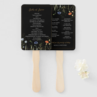 Watercolor Beach, Coastal New England Wedding Hand Fan