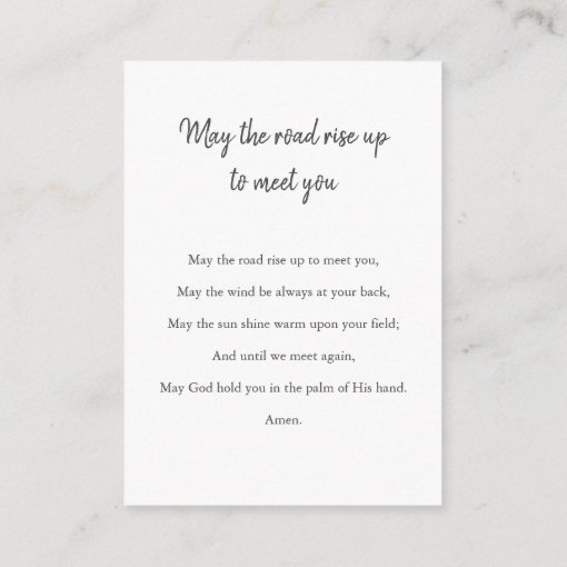 Watercolor Beach Memorial Service Prayer Card Zazzle