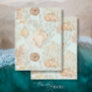 Watercolor Beach Sea Coral Starfish Shell Aqua Tissue Paper