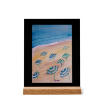 Watercolor beach umbrellas