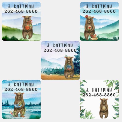 Bear Labels | Zazzle