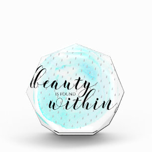Watercolor Beauty Quote Award
