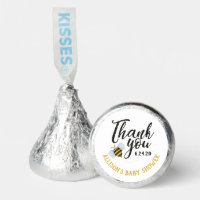 Watercolor Bee Baby Shower Thank You  Hershey®'s Kisses®