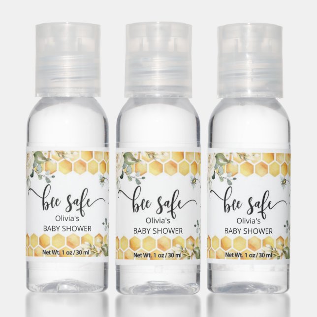 Watercolor Bee hand sanitizer  (Set)