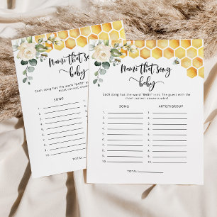 Watercolor bee Name that song game