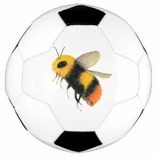 Watercolor Bee Soccer Ball