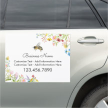 Watercolor Bee Wildflower Apiary Business