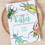 Watercolor Beetles Bugs and Kisses Birthday Card<br><div class="desc">Celebrate a friend's special day with this personalized birthday card adorned with vibrant watercolor beetles and a clever pun: "bugs and kisses and birthday wishes." This unique card adds a touch of whimsy to your birthday greetings. Download it effortlessly for a stress-free, last-minute gesture that still speaks volumes. Ideal for...</div>