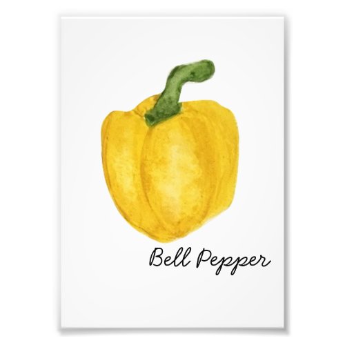 Watercolor Bell Pepper Print