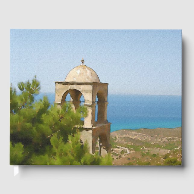 Watercolor bell tower guest book (Front)
