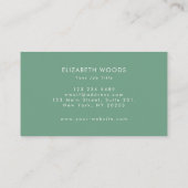 Watercolor Berries and Branches Greenery  Business Card (Back)