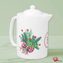 Watercolor Berries & Fir Christmas Bouquet 44oz