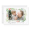 Watercolor Berries Greenery Frame Merry Christmas