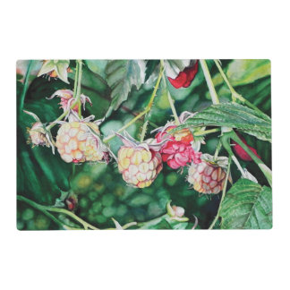 watercolor berries placemat