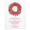 Watercolor Berries Wreath Christmas Holiday Menu