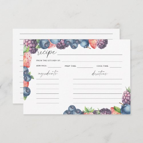 Watercolor berry Bridal shower