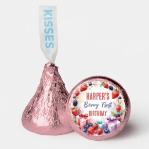 Watercolor Berry First Birthday Strawberry Party - Hershey®'s Kisses®