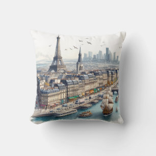 watercolor bets throw pillow