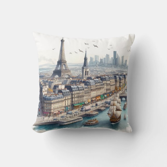 watercolor bets throw pillow (Front)