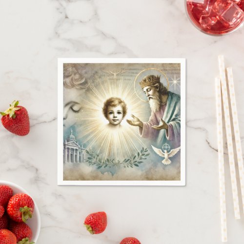 Watercolor Biblical Prophecy of Jesus Decoupage Napkins