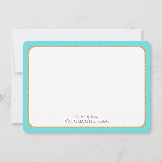 Watercolor Bicycle with Basket Thank You (Front)