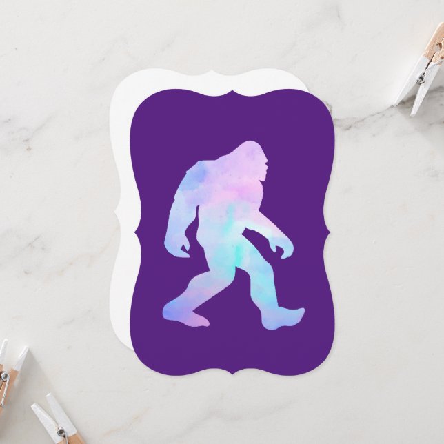 Watercolor Bigfoot       (Front/Back In Situ)