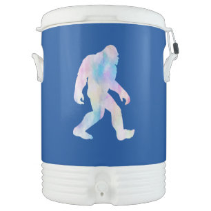 Watercolor Bigfoot Beverage Cooler