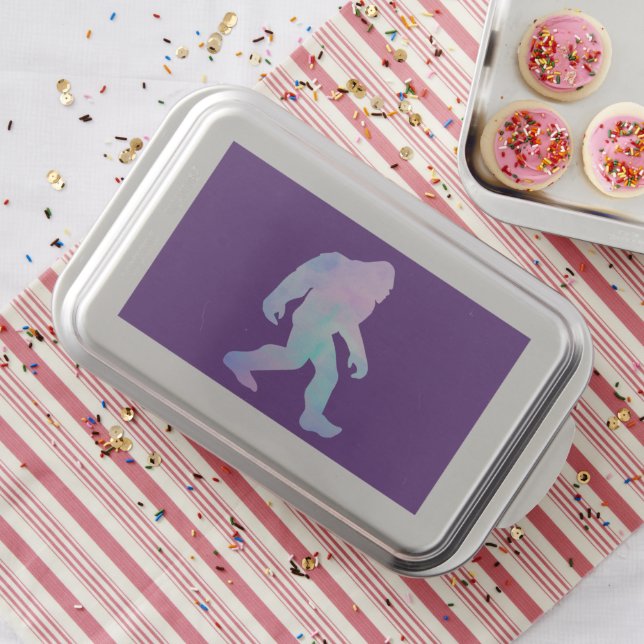 Watercolor Bigfoot Cake Pan (In Situ)
