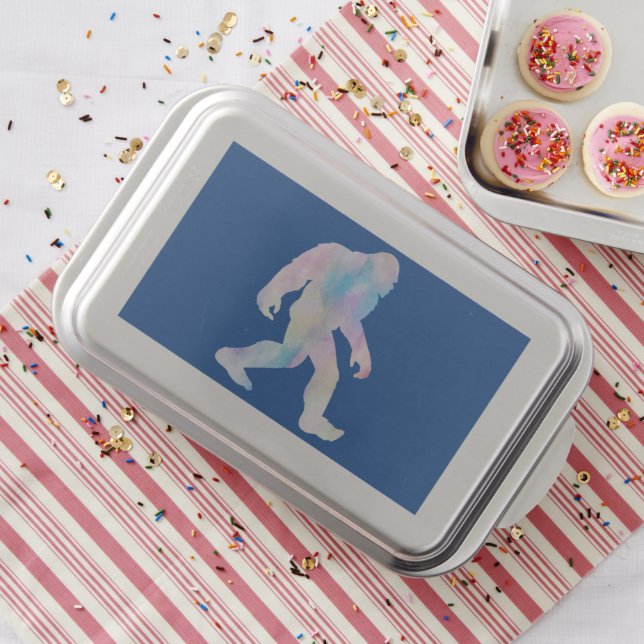 Watercolor Bigfoot       Cake Pan (In Situ)