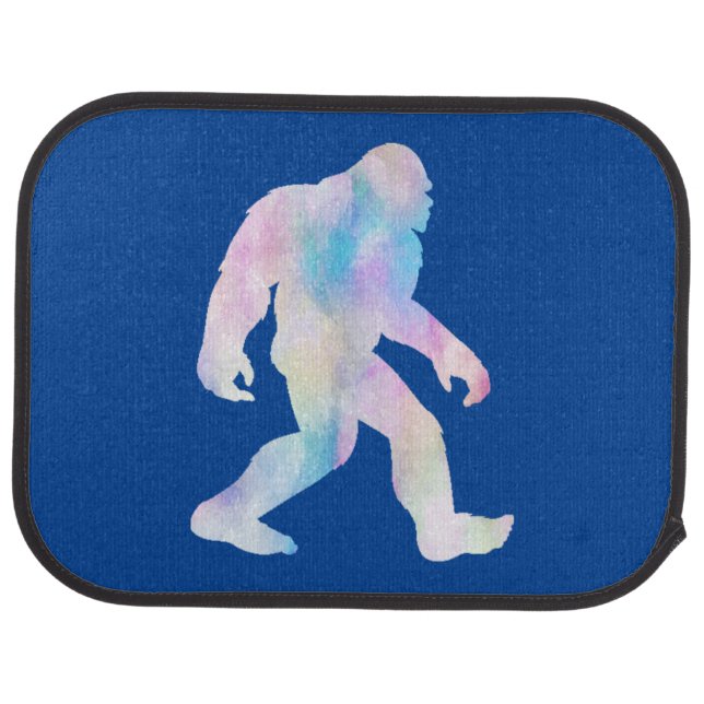 Watercolor Bigfoot        Car Floor Mat (Rear)