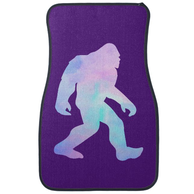 Watercolor Bigfoot  Car Floor Mat (Front)