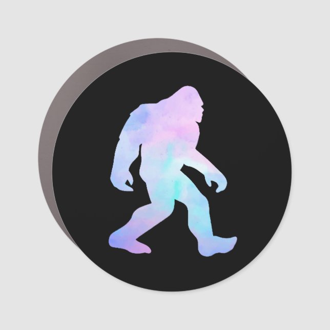 Watercolor Bigfoot       Car Magnet (Front)