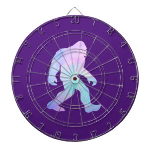 Watercolor Bigfoot Dart Board