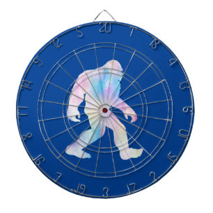 Watercolor Bigfoot Dart Board