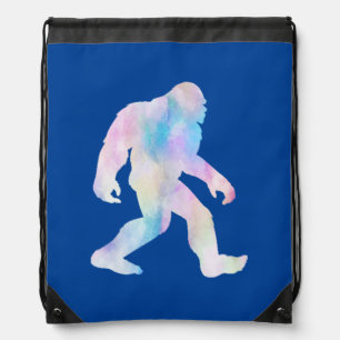 Watercolor Bigfoot       Drawstring Bag