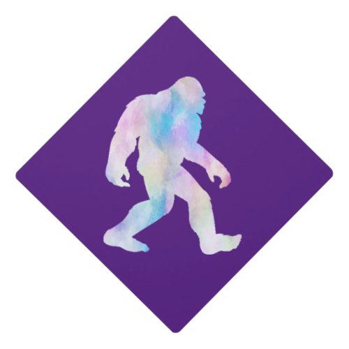 Watercolor Bigfoot            Graduation Cap Topper