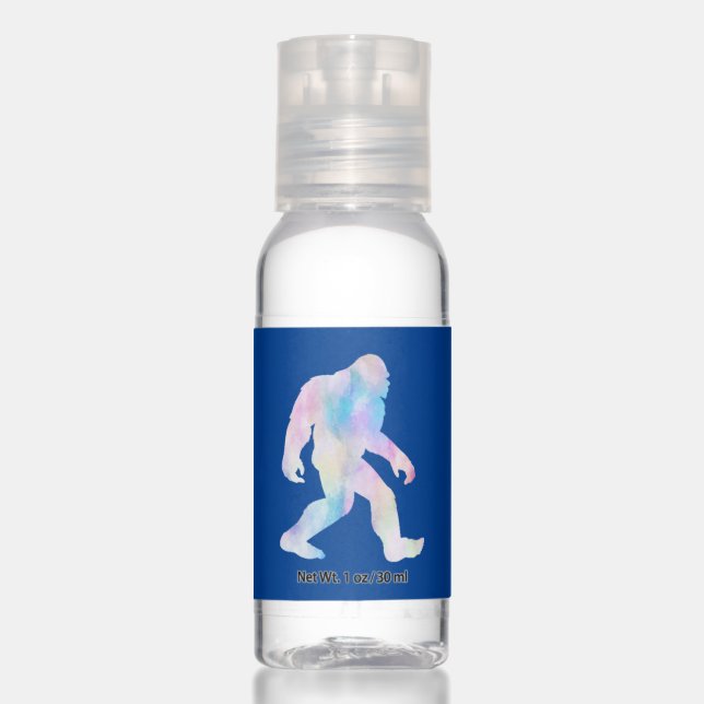 Watercolor Bigfoot       Hand Sanitizer (Front)