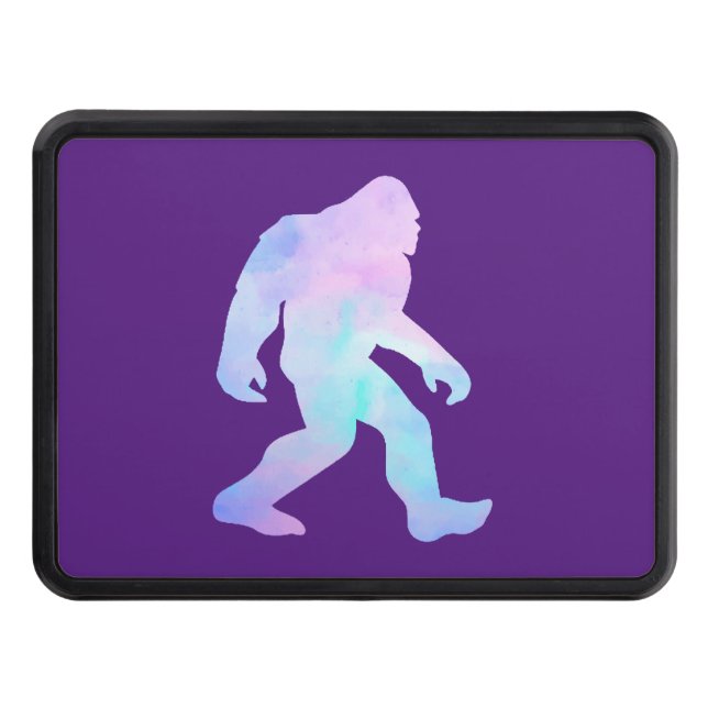 Watercolor Bigfoot    Hitch Cover (Front)