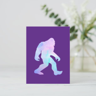 Watercolor Bigfoot       Invitation Postcard