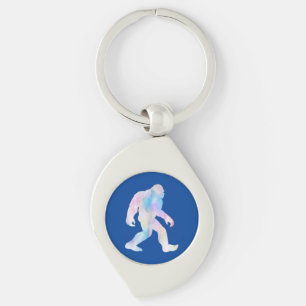 Watercolor Bigfoot Keychain
