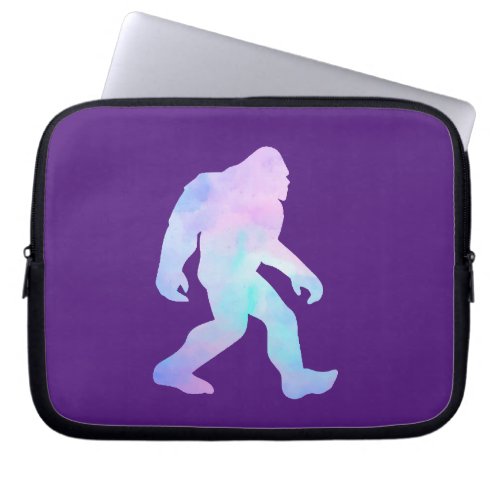 Watercolor Bigfoot Laptop Sleeve
