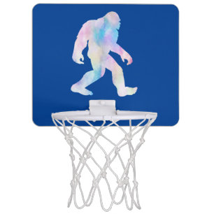 Watercolor Bigfoot Mini Basketball Hoop